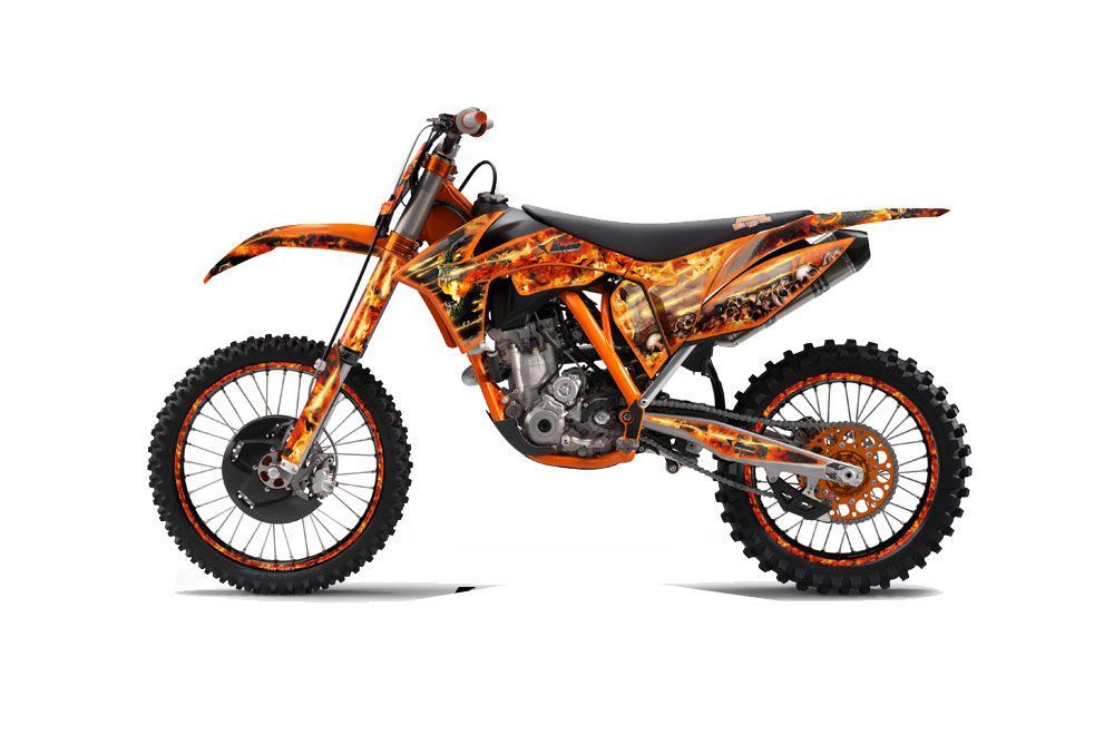 KTM C7 XC Dirt Bike Graphic Kit - 2012-2013 Firestorm Orange