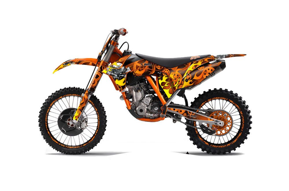 KTM C7 XC Dirt Bike Graphic Kit - 2012-2013 Motorhead Orange