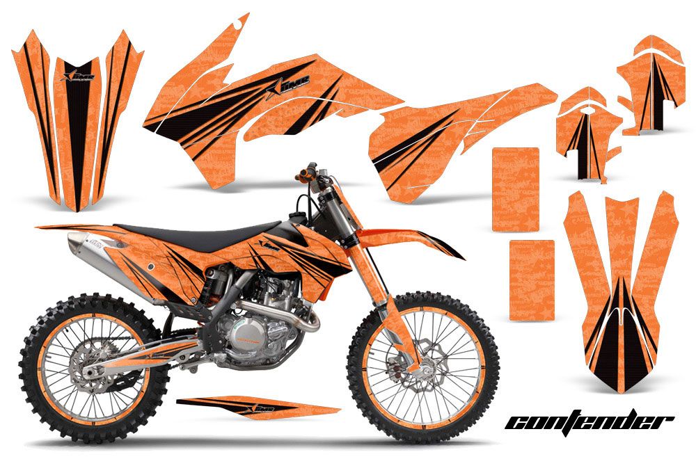 KTM C9 SX / SX-F / XC / XC-F Dirt Bike Graphic Kit - 2013-2015 Contender Orange