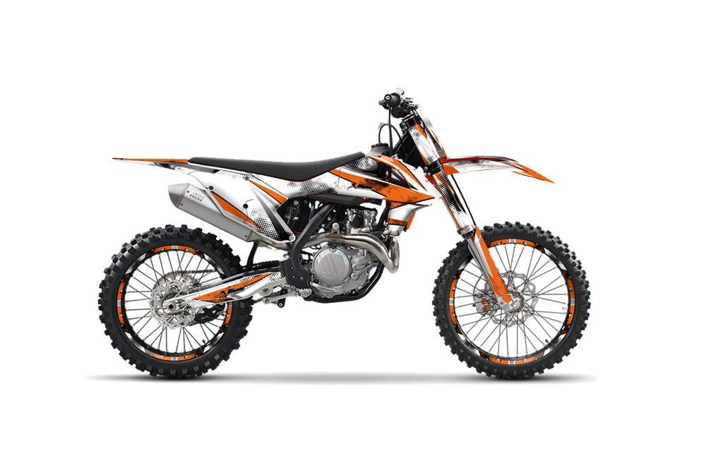 KTM SX-F / XC-F 250 / 350 / 450 Dirt Bike Graphic Kit - 2016 Slash Orange