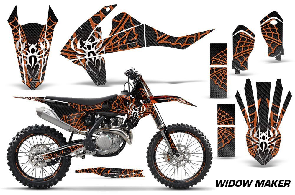 KTM SX-F / XC-F 250 / 350 / 450 Dirt Bike Graphic Kit - 2016 Widow Maker Orange
