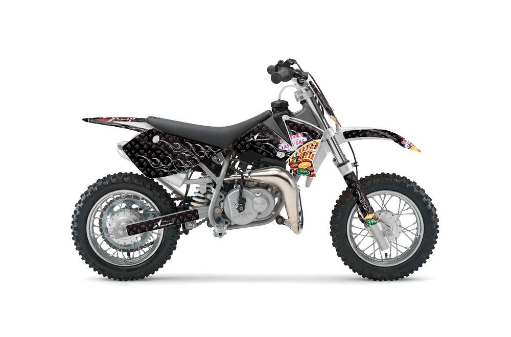KTM SX 50 Adventure Jr / Sr Dirt Bike Graphic Kit - 2002-2008 Vegas Baller Black