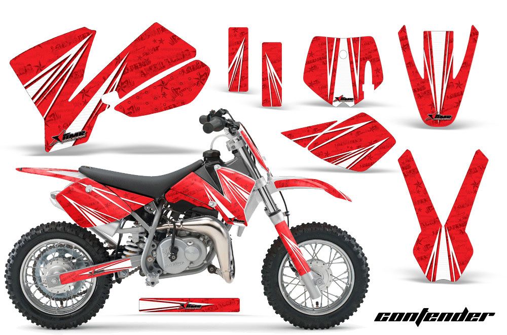 KTM SX 50 Adventure Jr / Sr Dirt Bike Graphic Kit - 2002-2008 Contender Red