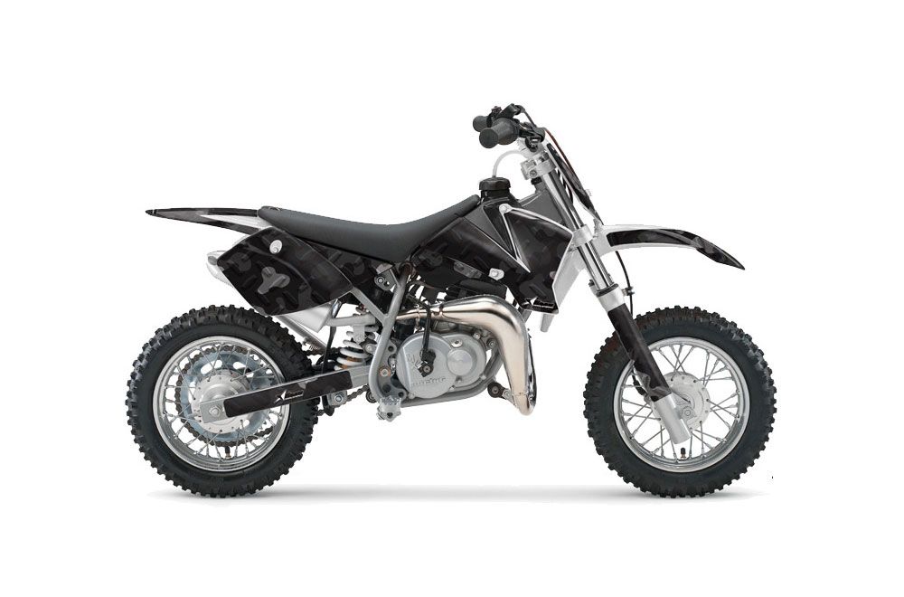 KTM SX 50 Adventure Jr / Sr Dirt Bike Graphic Kit - 2002-2008 Camoplate Black