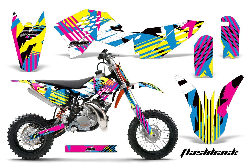 KTM SX 50 Adventure Jr / Sr Dirt Bike Graphic Kit - 2009-2015 Flashback