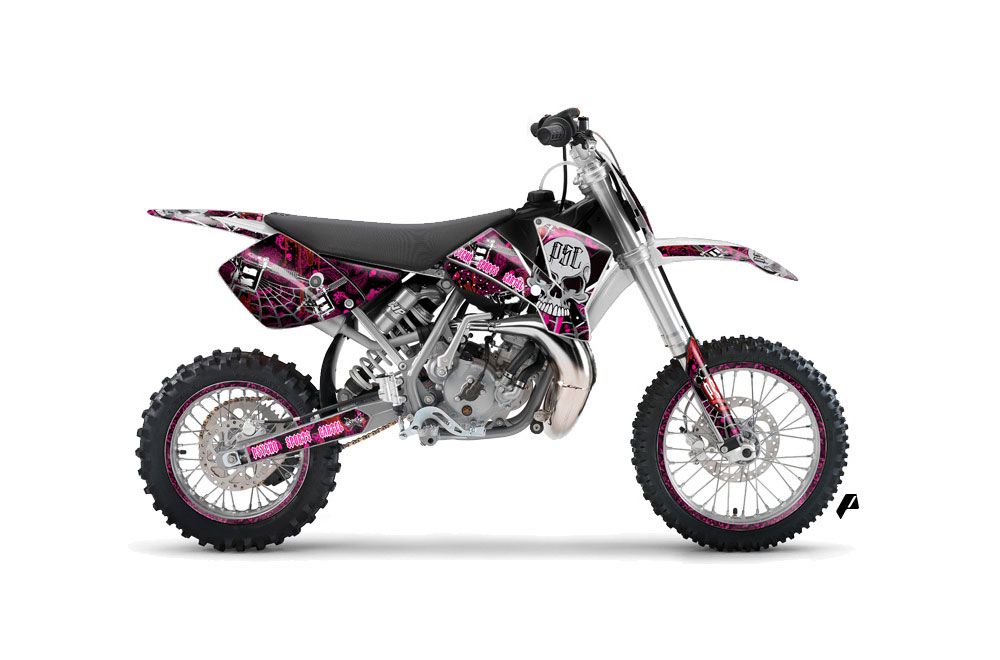 KTM SX 65 Dirt Bike Graphic Kit - 2002-2008 Psycho Sports Cartel Pink