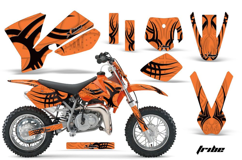 KTM SX 65 Dirt Bike Graphic Kit - 2002-2008 Tribe Orange