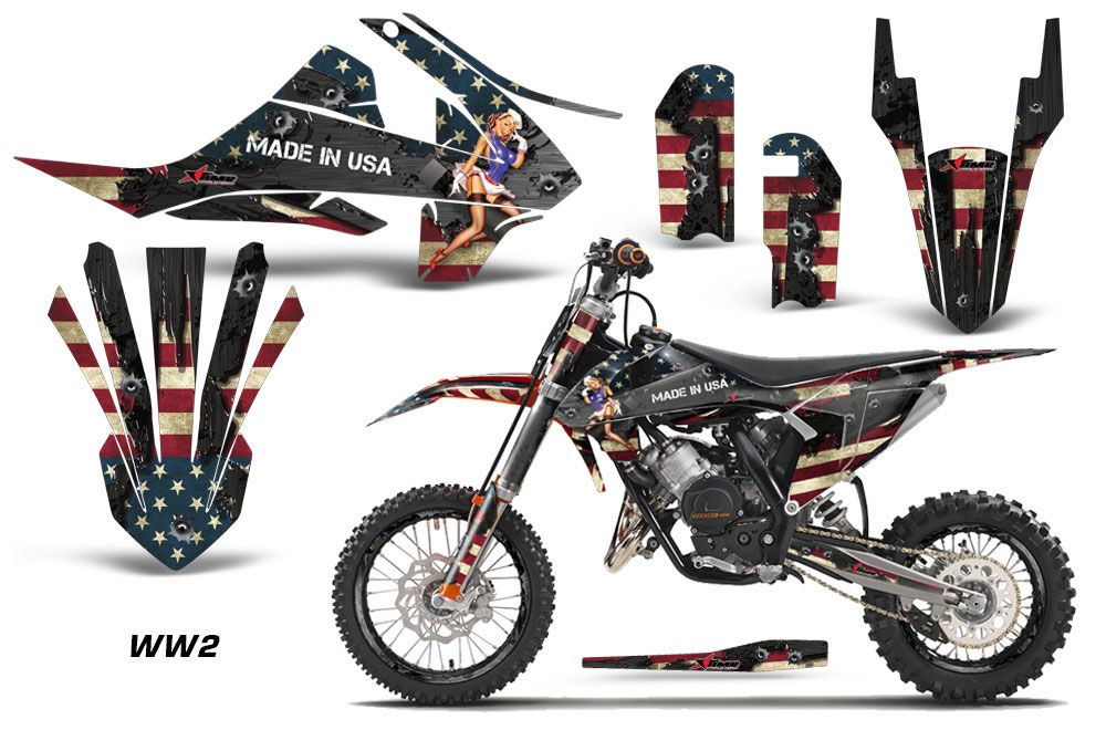 KTM SX 65 Dirt Bike Graphic Kit - 2016-2018 WW2