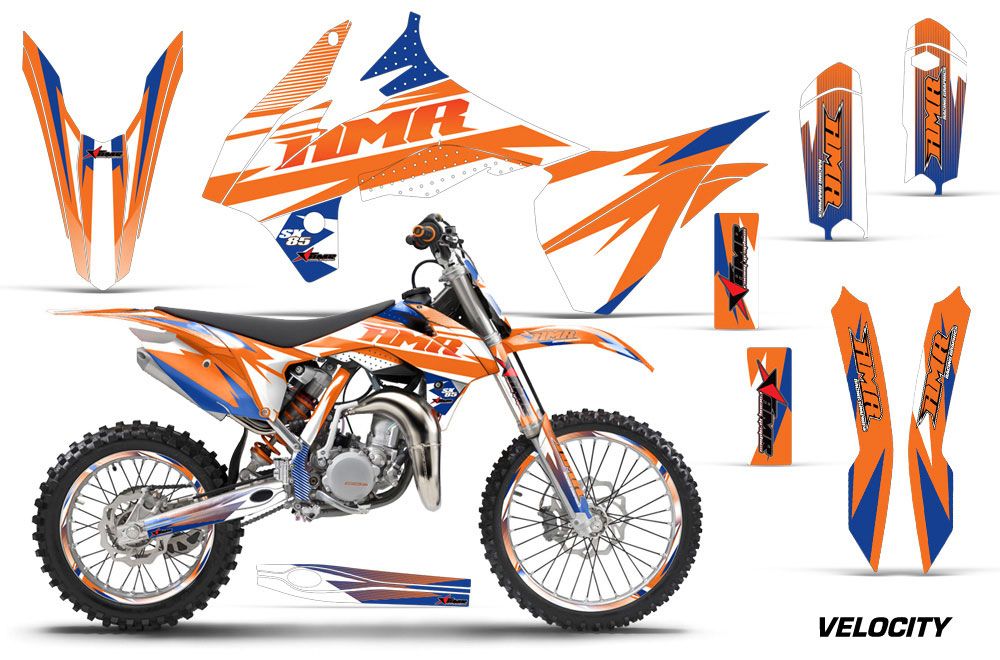 KTM SX 85 Dirt Bike Graphic Kit - 2013-2015 Velocity Orange