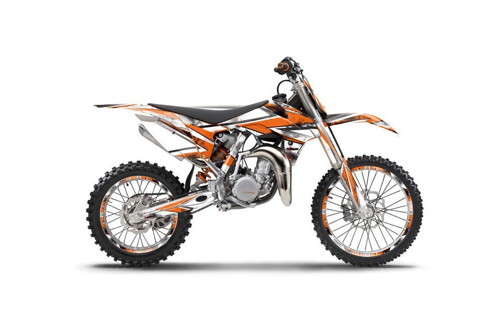 KTM SX 85 Dirt Bike Graphic Kit - 2013-2015 Slash Orange