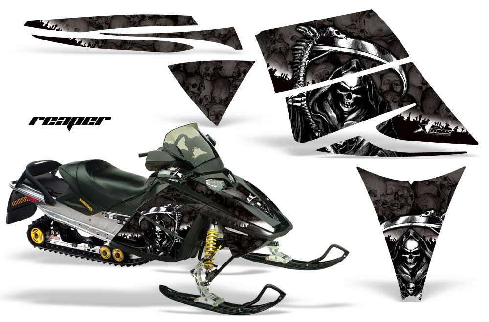 Ski Doo Rev Sled Graphic Kit - 2004-2012 Reaper Black