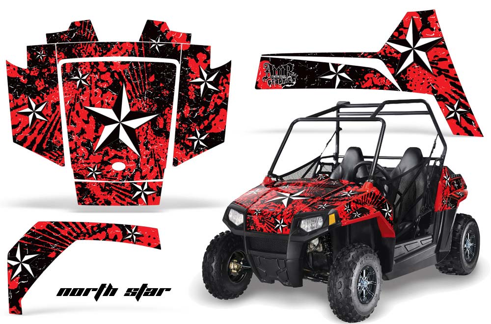 Polaris RZR 170 Graphic Kit - All Years Northstar Red.