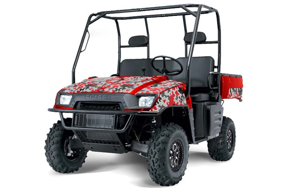 Polaris Ranger 500 / 700 XP Graphic Kit - 2005-2008 Camoplate Red