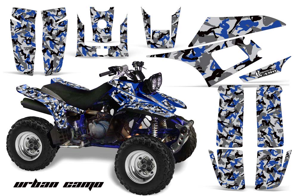Yamaha Warrior 350 ATV Graphic Kit - All Years Urban Camo Blue
