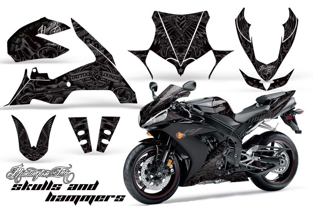 Yamaha R1 Graphic Kit - 2004-2005 Huntington Ink Silver