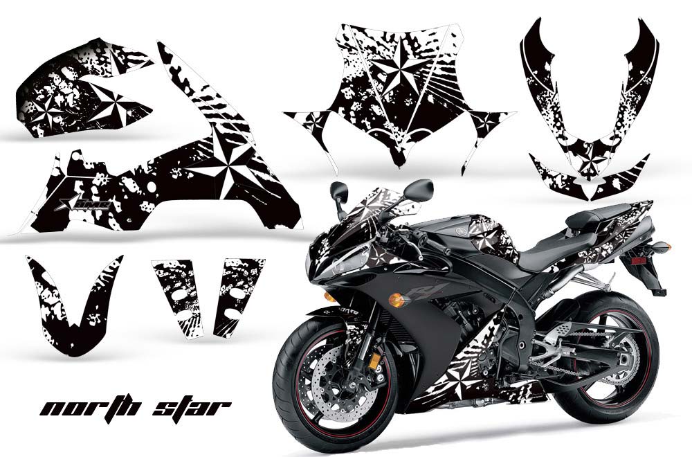 Yamaha R1 Graphic Kit - 2004-2005 Northstar White