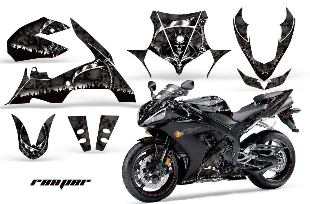 Yamaha R1 Graphic Kit - 2004-2005 Reaper Black