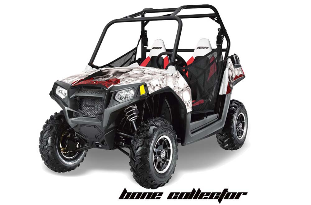 Polaris RZR 800 / 800S Graphic Kit - 2011-2014 Bone Collector White