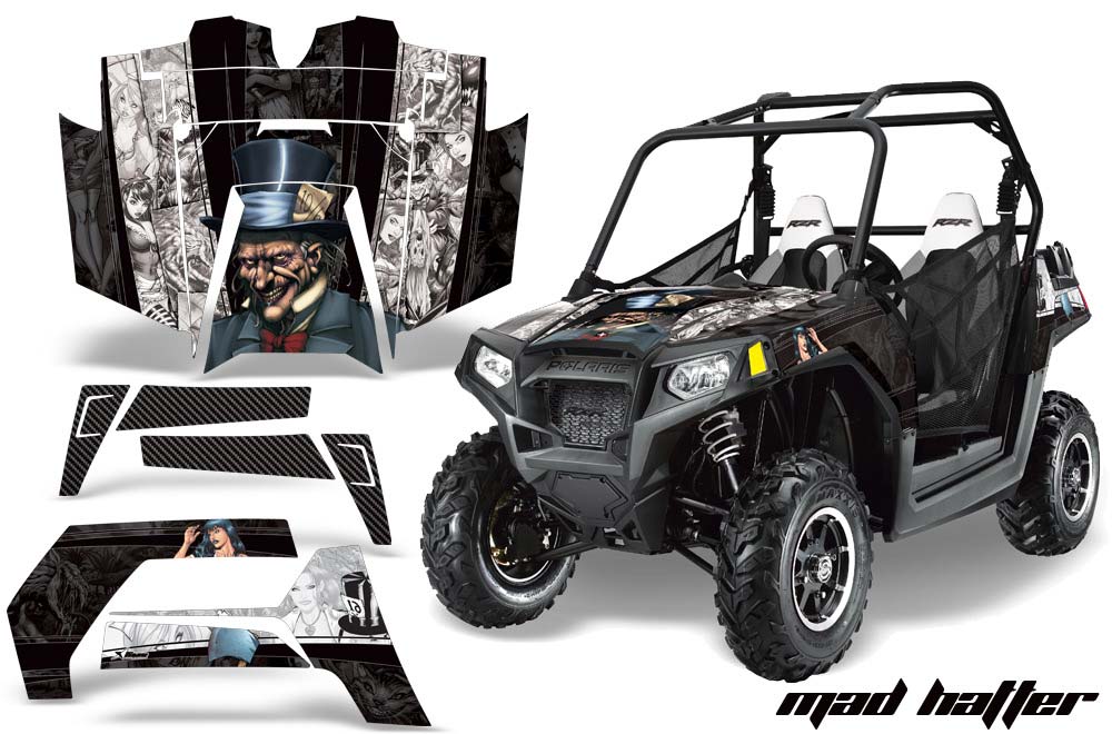 Polaris RZR 800 / 800S Graphic Kit - 2011-2014 Mad Hatter Black