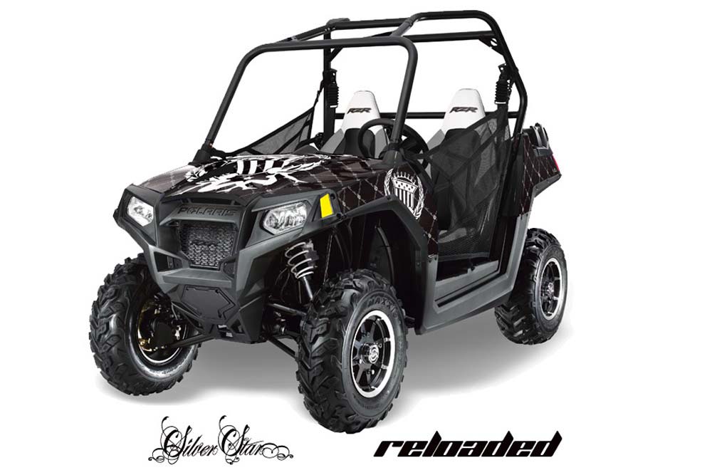 Polaris RZR 800 / 800S Graphic Kit - 2011-2014 Silver Star - Reloaded Black