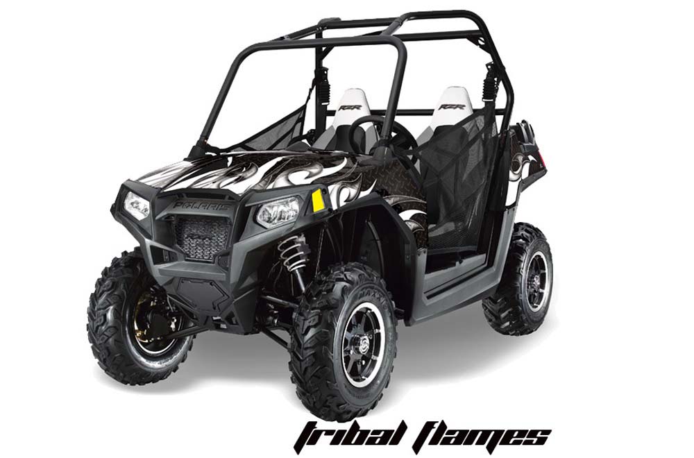Polaris RZR 800 / 800S Graphic Kit - 2011-2014 Tribal Flames Black