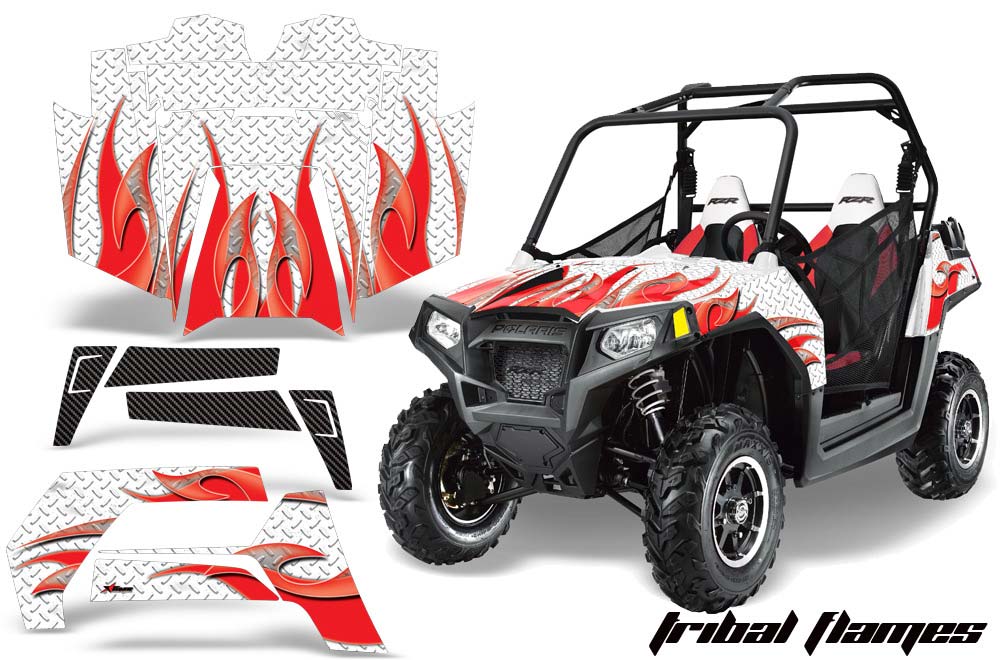 Polaris RZR 800 / 800S Graphic Kit - 2011-2014 Tribal Flames Red
