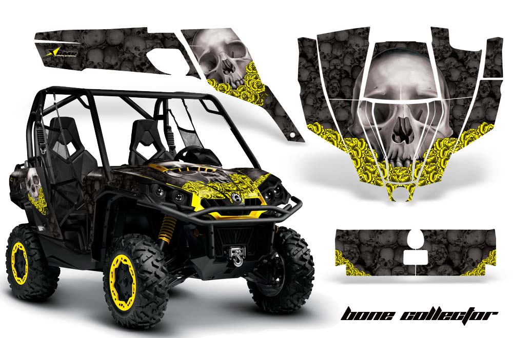 Can-Am Commander 1000 / 800 Graphic Kit - All Years Bone Collector Black