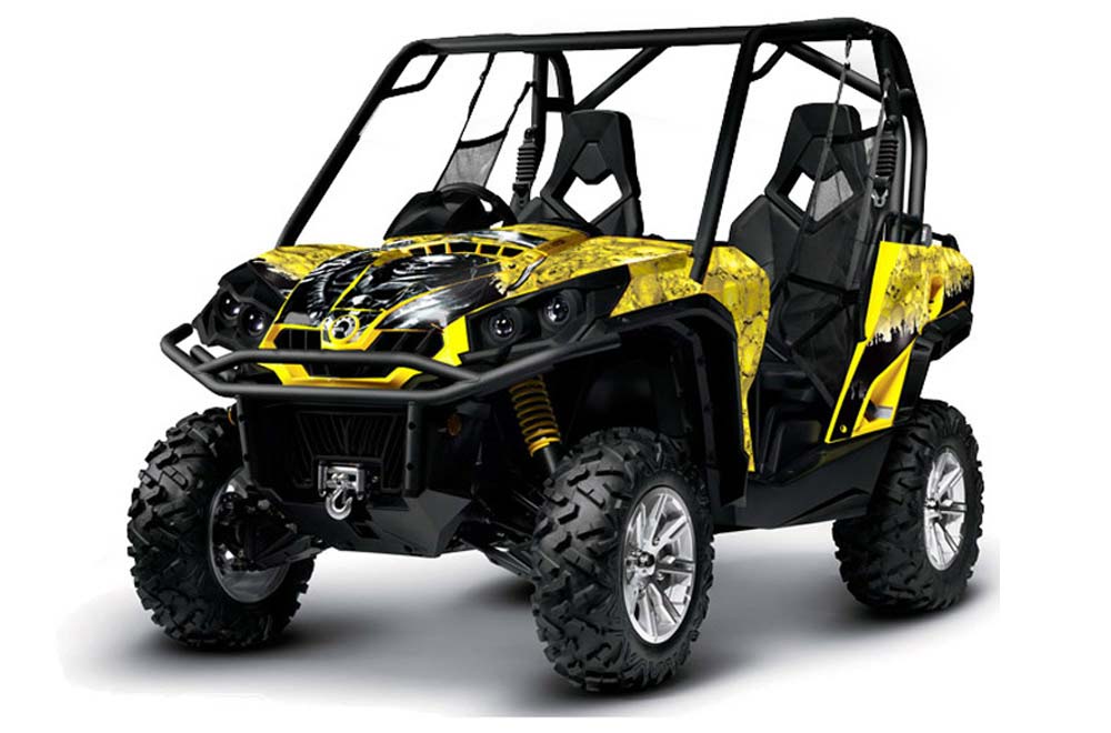 Can-Am Commander 1000 / 800 Graphic Kit - All Years Reaper Yellow