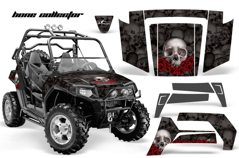 Polaris RZR 800 / 800S Graphic Kit - 2006-2010 Bone Collector Black