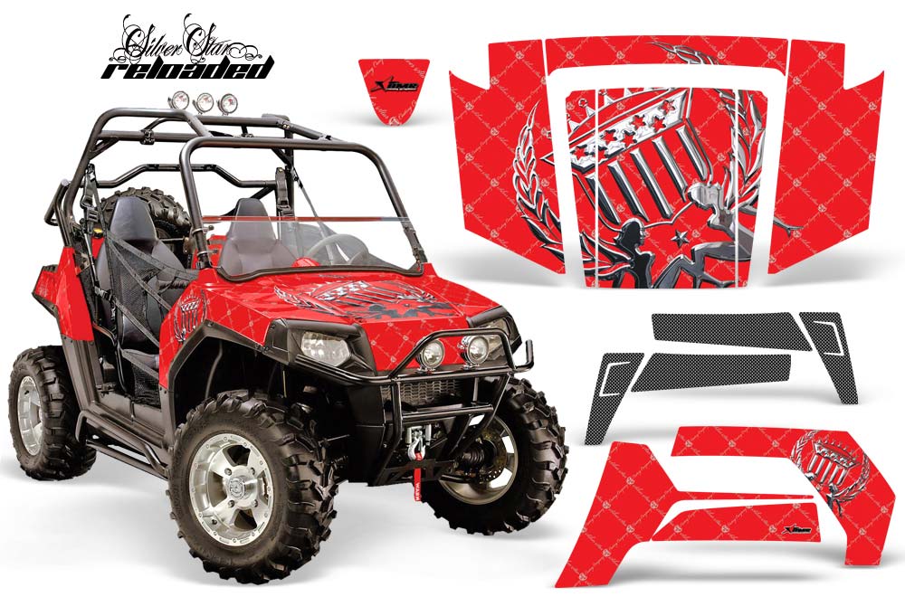Polaris RZR 800 / 800S Graphic Kit - 2006-2010 Reloaded Red