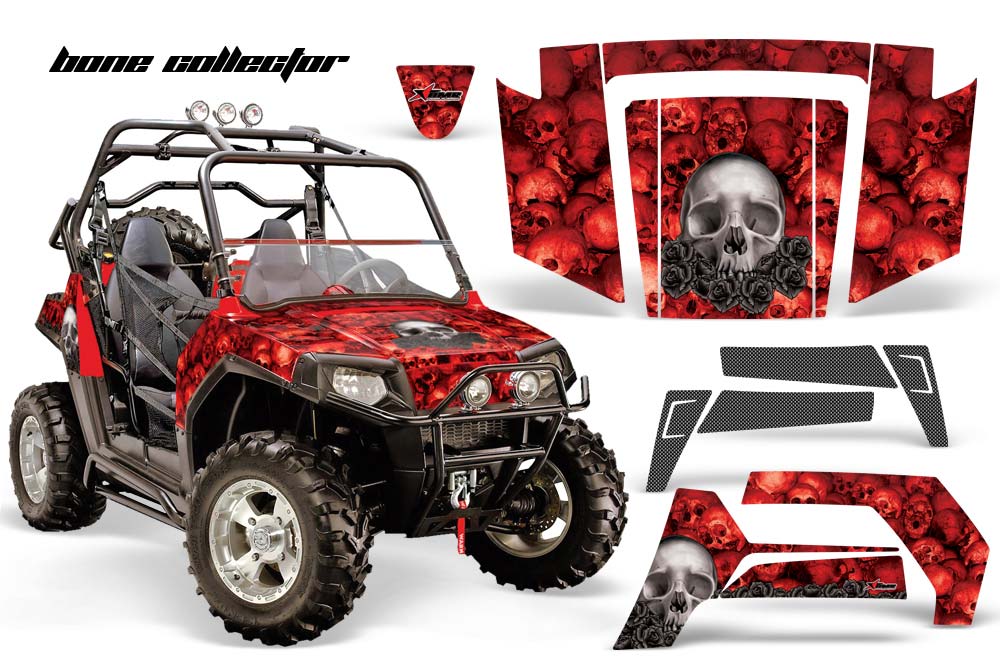 Polaris RZR 800 / 800S Graphic Kit - 2006-2010 Bone Collector Red