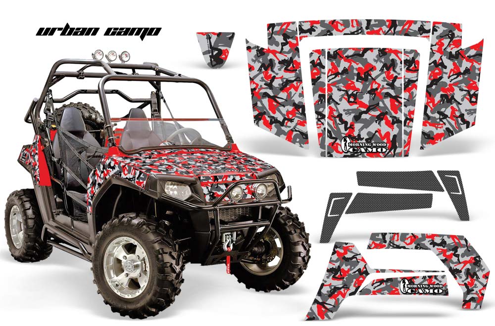 Polaris RZR 800 / 800S Graphic Kit - 2006-2010 Urban Camo Red