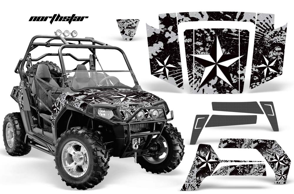 Polaris RZR 800 / 800S Graphic Kit - 2006-2010 Northstar Silver