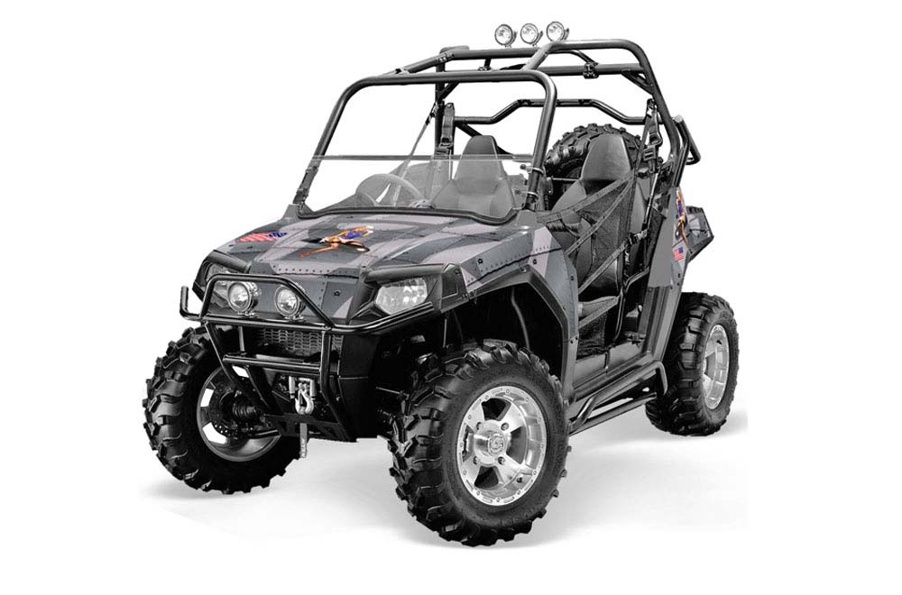 Polaris RZR 800 / 800S Graphic Kit - 2006-2010 T Bomber Silver