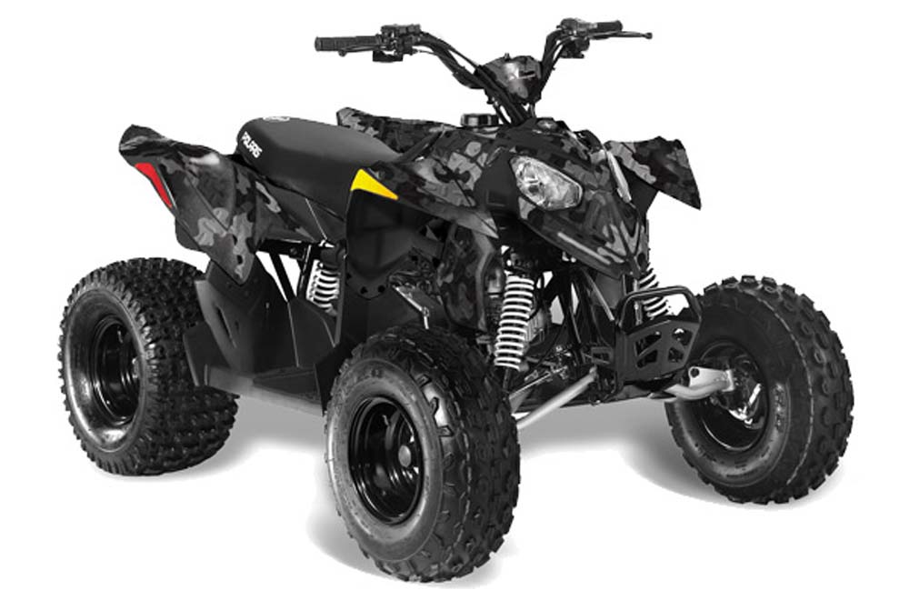 Polaris Outlaw 90 / 110 ATV Graphic Kit - 2002-2020 Camoplate Black