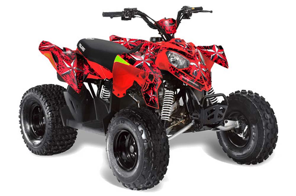 Polaris Outlaw 90 / 110 ATV Graphic Kit - 2002-2020 Northstar Red
