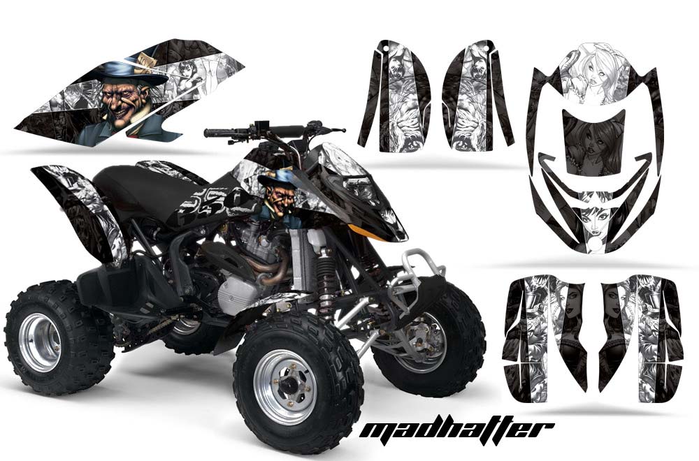Can Am Bombardier DS650 ATV Graphic Kit - 2006-2016 Mad Hatter Black