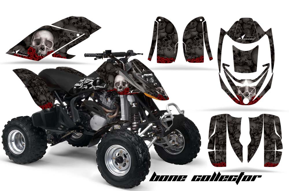 Can Am Bombardier DS650 ATV Graphic Kit - 2006-2016 Bone Collector Black