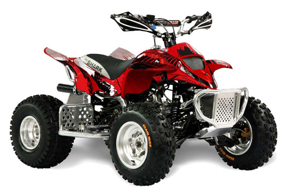 Apex Pro Shark MXR 70 / 90 ATV Graphic Kit - All Years Carbon X Red