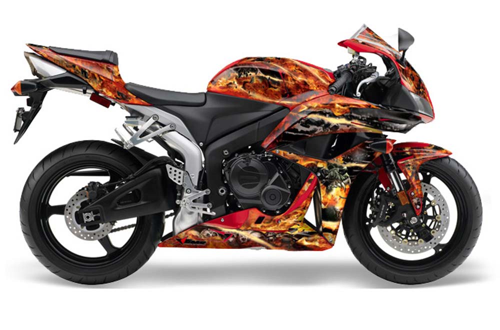 Honda CBR 1000 RR Graphic Kit - 2004-2005 Firestorm Red