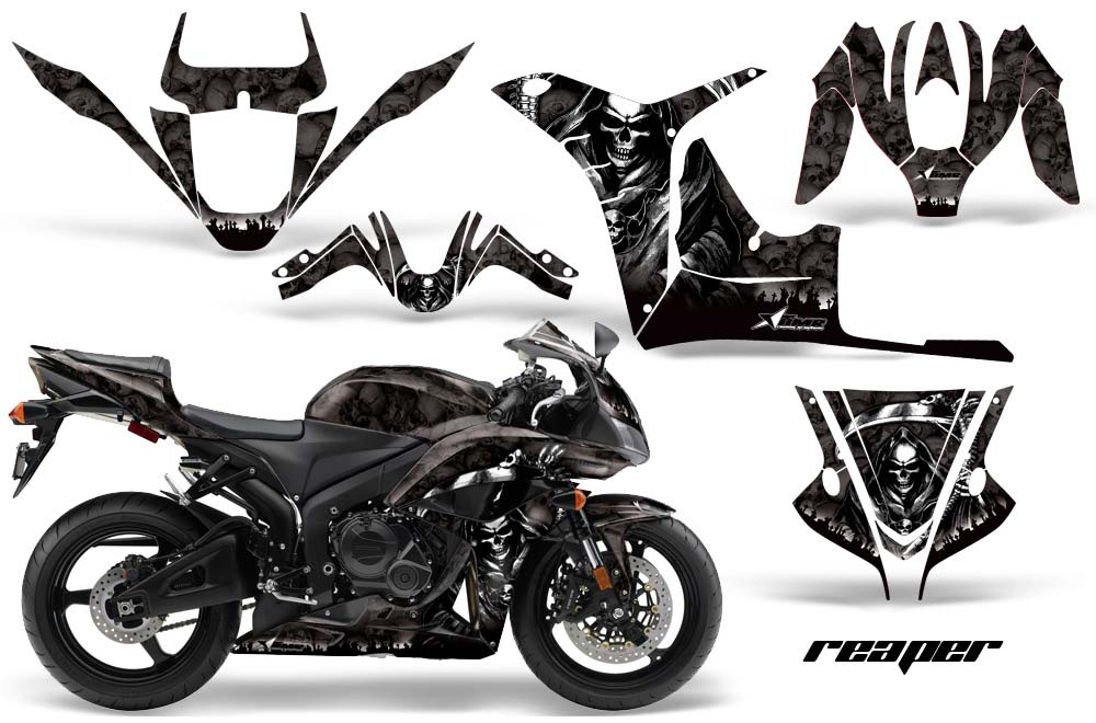 Honda CBR 1000 RR Graphic Kit - 2004-2005 Reaper Black