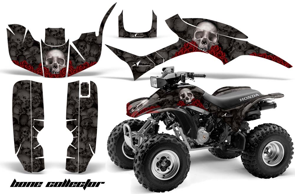 Honda TRX 300EX ATV Graphic Kit - 1993-2006 Bone Collector Black