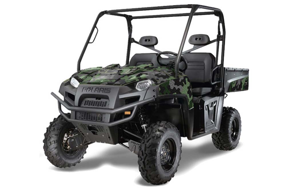 Polaris Ranger XP 500 / 800 / 900D 4x4 EFI Graphic Kit - 2010-2014 Camo Plate Green