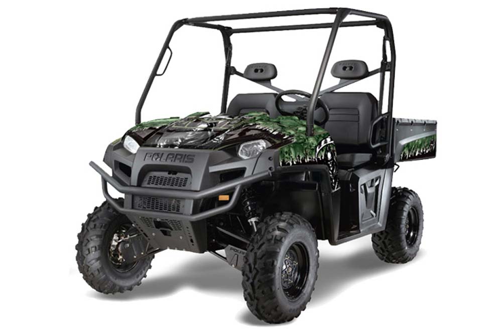 Polaris Ranger XP 500 / 800 / 900D 4x4 EFI Graphic Kit - 2010-2014 Reaper Green