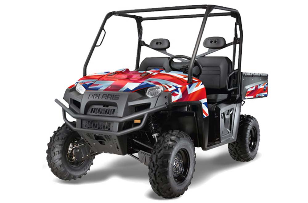 Polaris Ranger XP 500 / 800 / 900D 4x4 EFI Graphic Kit - 2010-2014 Union Jack Union Jack
