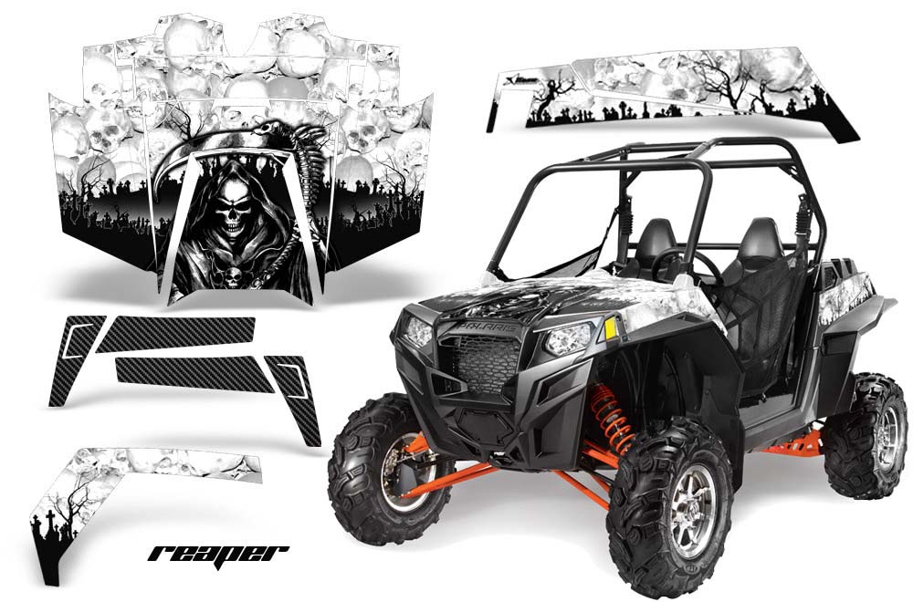 Polaris RZR 900 XP Graphic Kit - 2011-2014 Reaper White