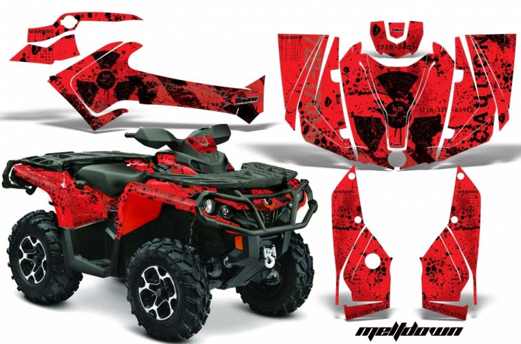 Can Am Outlander 500 / 650 / 800 / 800R / 1000 XT-P ATV Custom Graphic Kit - 2013-2016