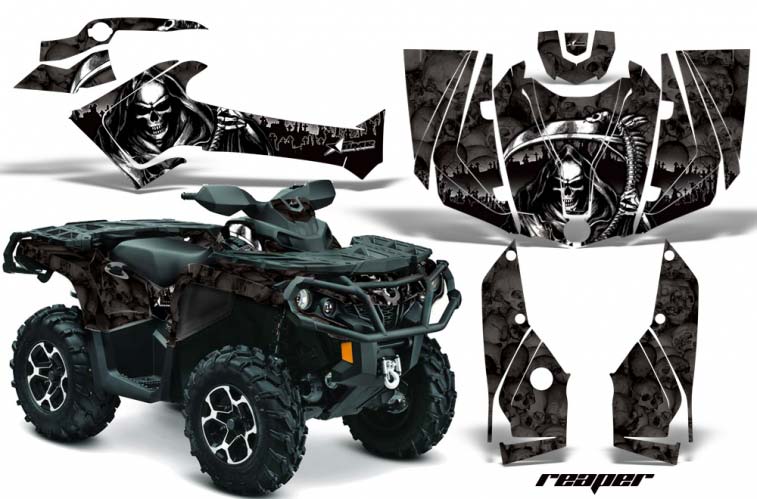 Can Am Outlander 500 / 650 / 800 / 800R / 1000 XT-P ATV Custom Graphic Kit - 2013-2016