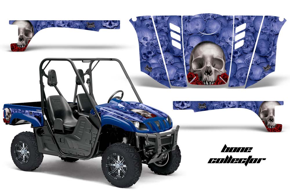 Yamaha Rhino 700 / 660 / 450 Graphic Kit - 2004-2013 Bone Collector Blue