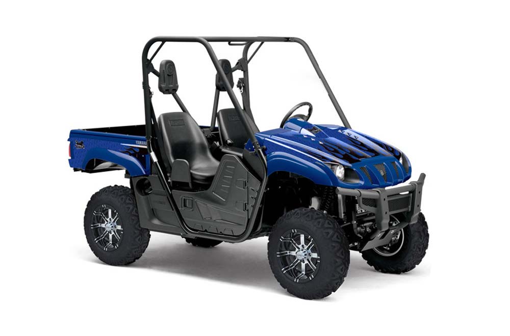Yamaha Rhino 700 / 660 / 450 Graphic Kit - 2004-2013 Diamond Flames Blue